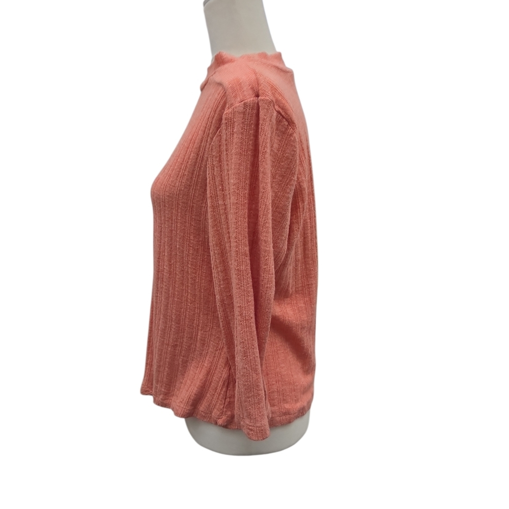 Adrienne Vittadini Coral Long Sleeve Tunic Sweater Lightweight Top - Picture 3 of 7